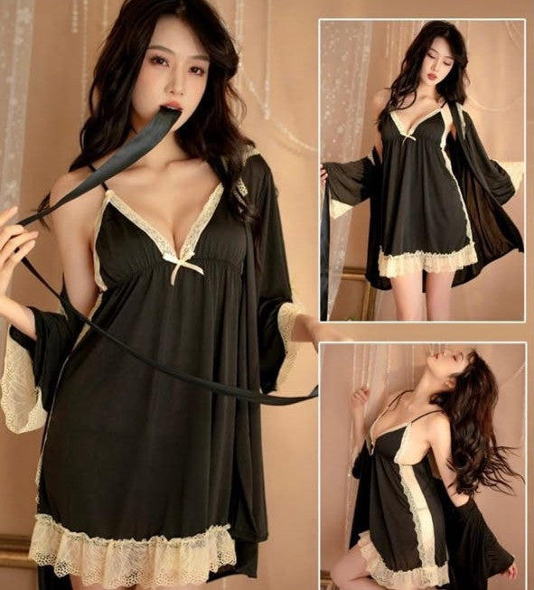 Short Nighty 2pcs nightwear and undergarments