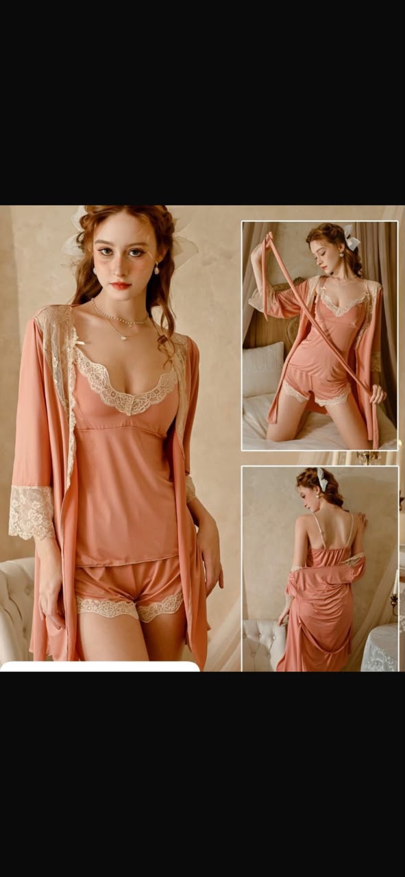 Short Nighty 2pcs nightwear and undergarments
