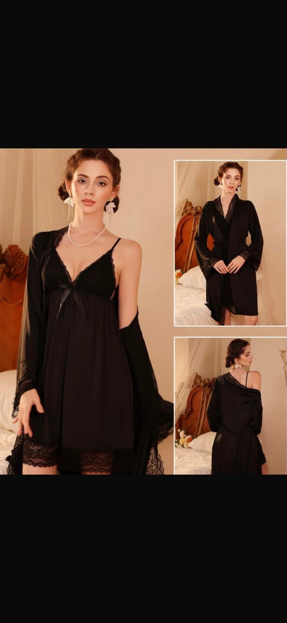 Short Nighty 2pcs nightwear and undergarments
