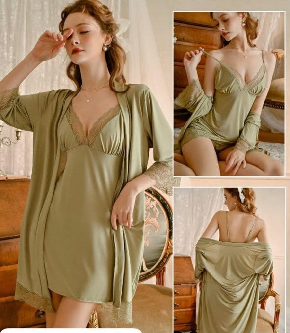 Short Nighty 2pcs nightwear and undergarments