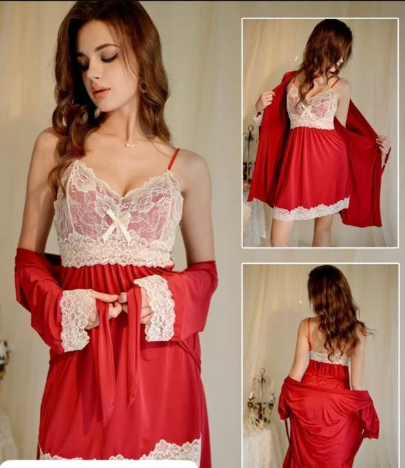 Short Nighty 2pcs nightwear and undergarments